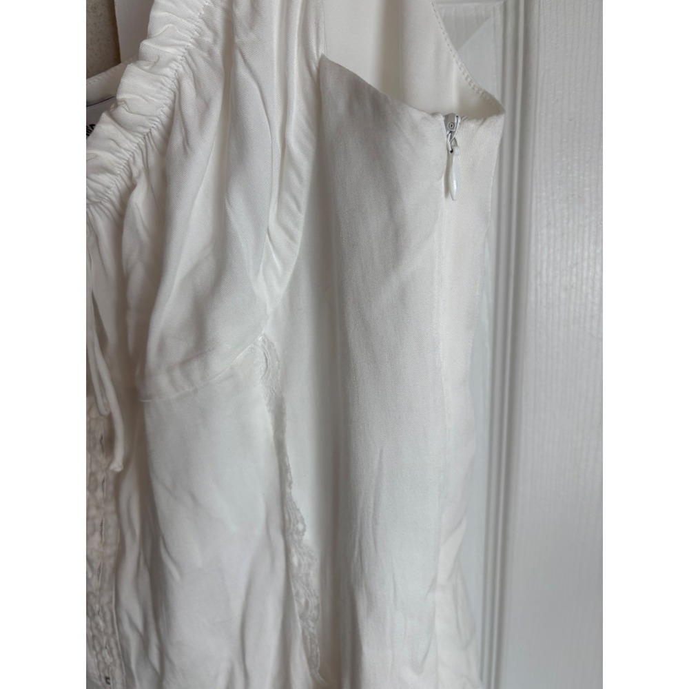 Princess Polly Triket Mini Dress White Size 10 NWT Romantic Lace Party Dress - Picture 9 of 9